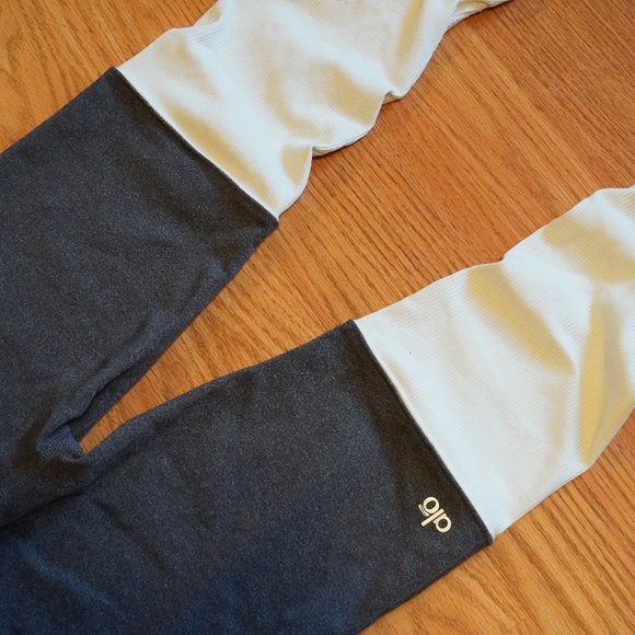 Alo Yoga Goddess Legging Grey/White Size S - Picture 3 of 4